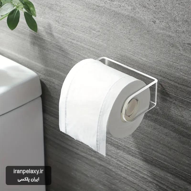 جای دستمال توالت کاغذی پلکسی گلاس و رولهولدر دستمال سرویس بهداشتی